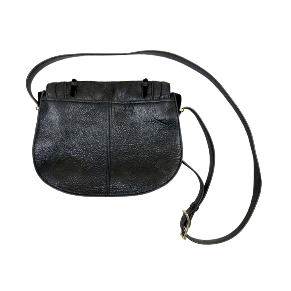 Aimee Kestenberg Ashton Black Leather Saddle Crossbody Purse - Picture 4 of 10